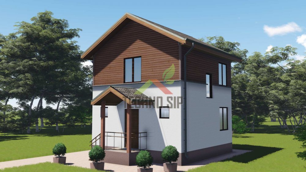Началось строительство дома в Ногинском районе с. Кудиново по проекту Горки 6х6 м 72 м2 