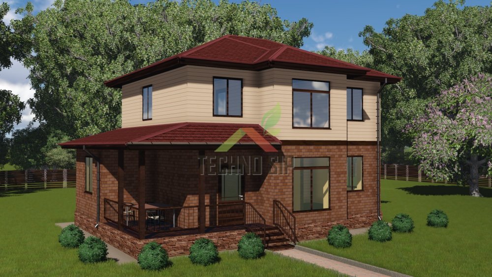 Началось строительство дома в г. Сергиев  Посад по проекту Орион  8х11 м 136 м2 