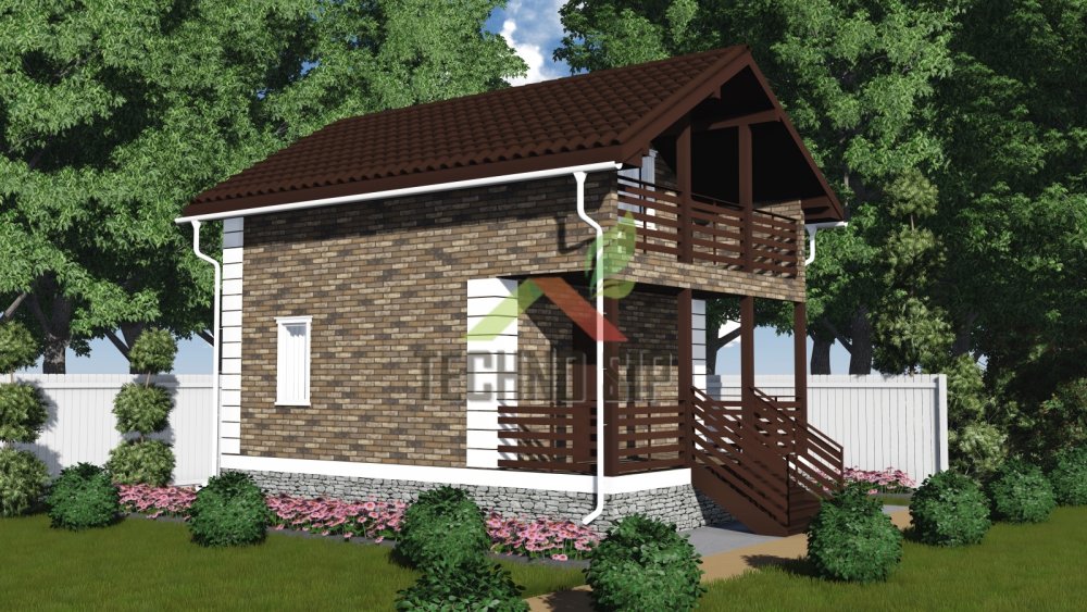 Началось строительство дома в г. Электроугли Кудиновский Садовод по проекту "Арманиха "  72 м2  6х6 м + терраса