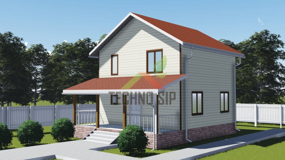Началось строительство дома в  Люберецком районе п. Томилино по проекту "Томилино" 7,5х7,5 м 112,5 м2 