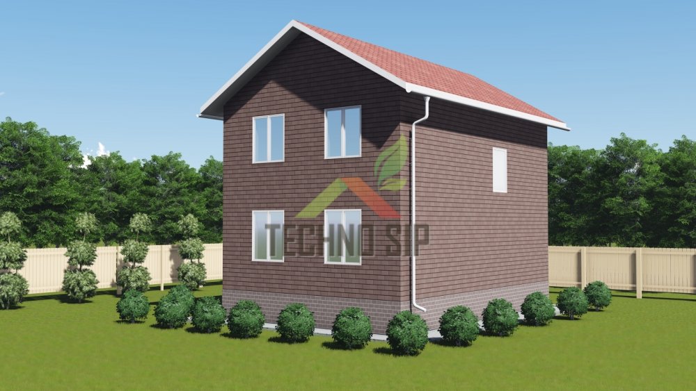 Началось строительство дома в Одинцовском районе д. Анашкино 9,5х6,5 м 124 м2 по проекту Анашкино