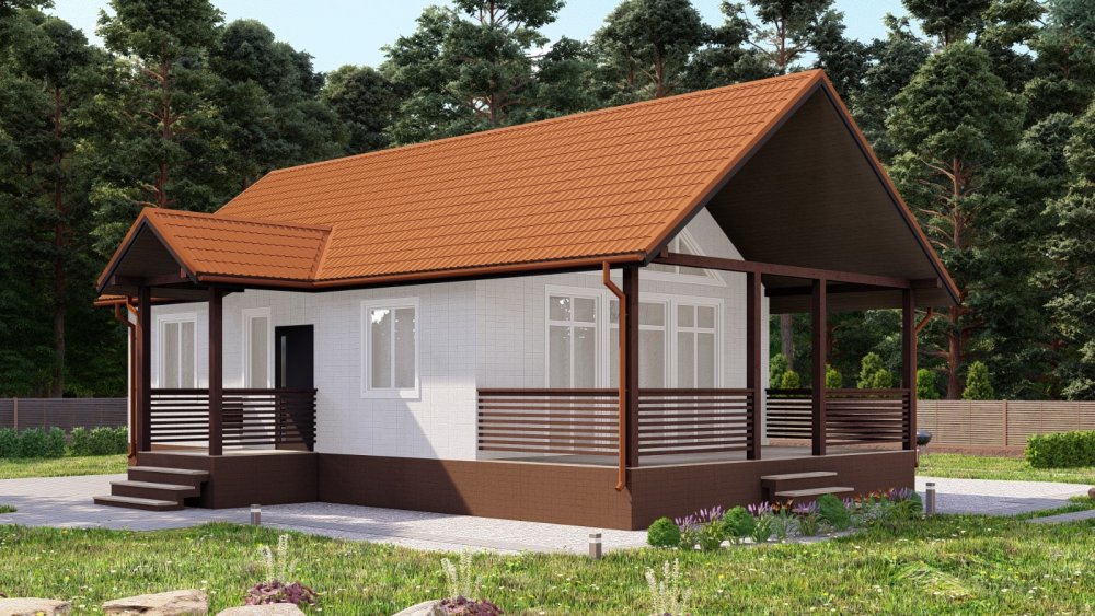 Строительство одноэтажного дома для постоянного проживания из СИП панелей по проекту «Авиаль-37» в ЖСК  «Авиаль», г.Жуковский