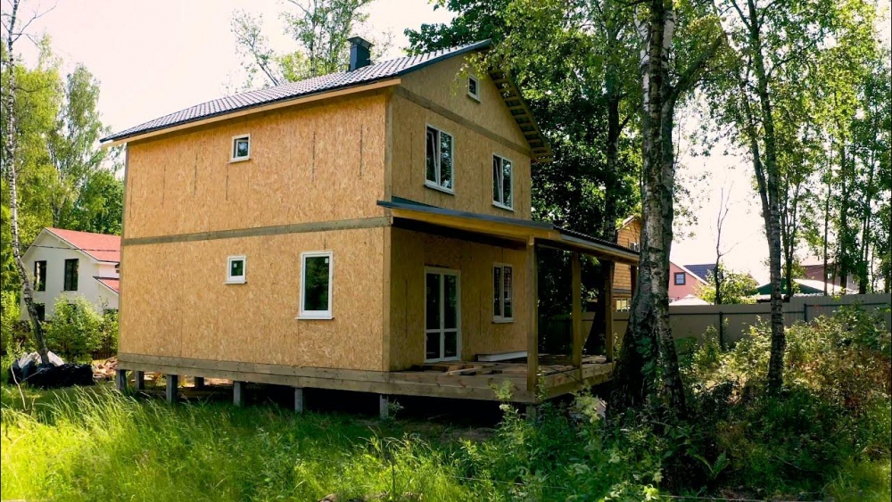 Строительство дома из СИП-панелей в КП "Кружева", городской округ Солнечногорск
