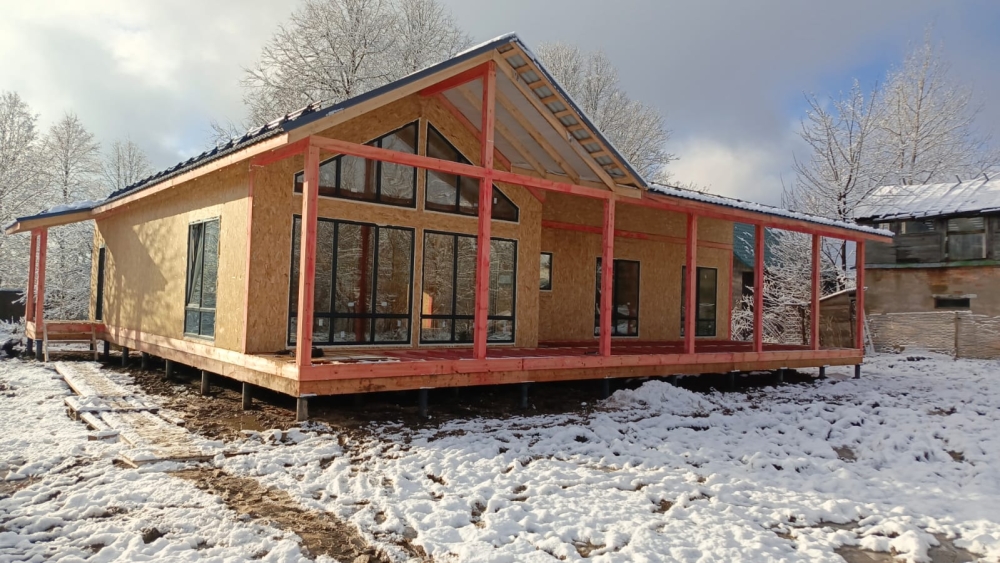 Строительство одноэтажного дома для постоянного проживания из СИП панелей по проекту «Тимонино-2», д. Тимонино, Наро-Фоминский г.о.