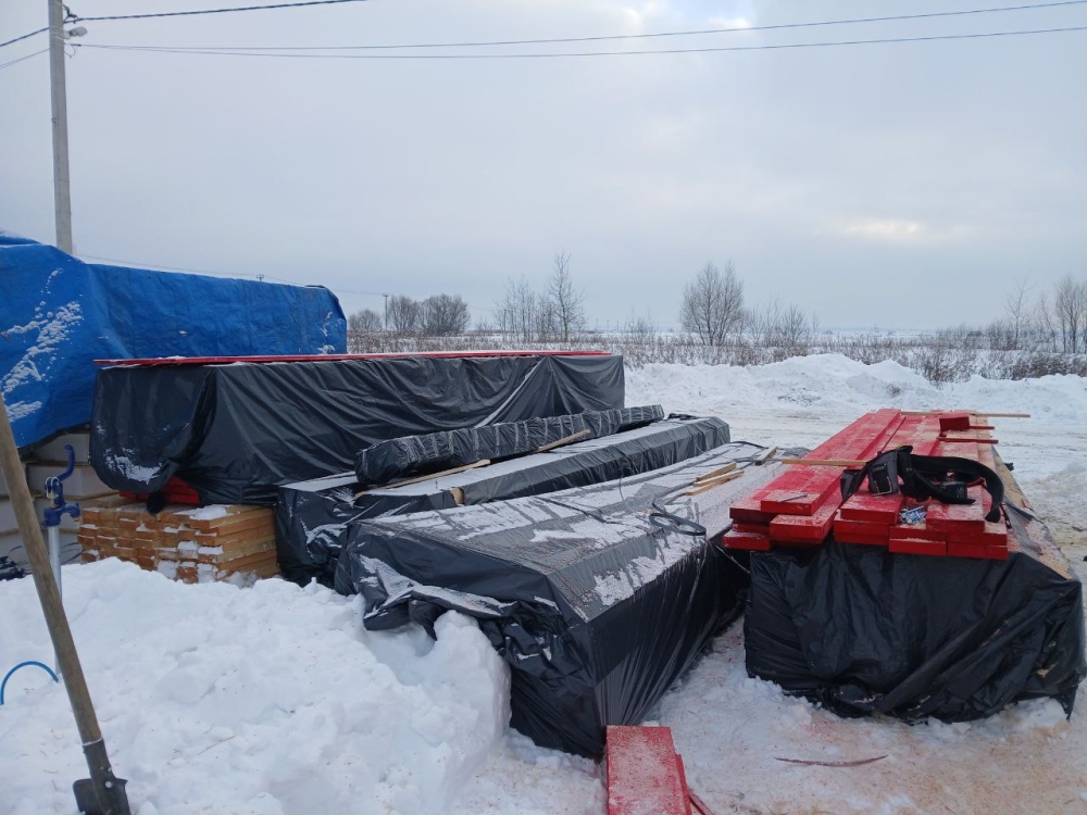 Строительство одноэтажного дома для постоянного проживания из СИП панелей по проекту «Ким», д. Клишева, Раменский г.о.