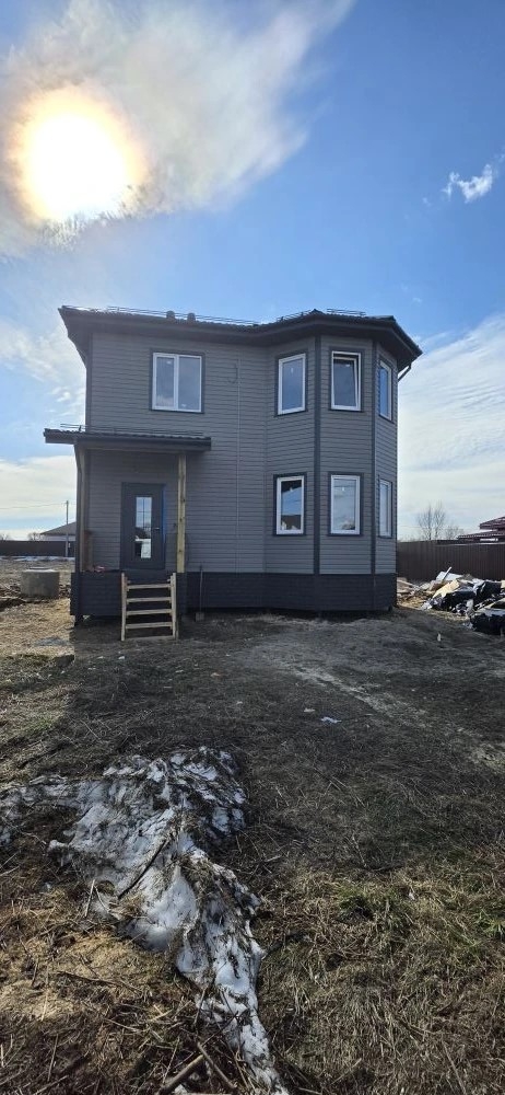 Строительство двухэтажного дома для постоянного проживания из СИП панелей по проекту «Виле-2», д. Большое Буньково, Ногинский г.о.